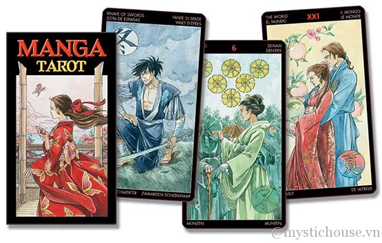 Manga Tarot - Vùng Đất Mặt Trời Mọc Huyền Bí | Bài Tarot gốc giá rẻ | Mystic Tarot Shop