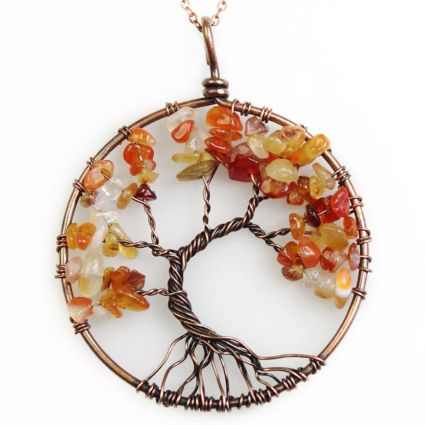 Mặt Dây Tree Of Life Carnelian | Bài Tarot Gốc Giá Rẻ | Mystic Tarot Shop