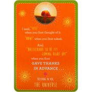 Notes from the Universe on Abundance Cards 6