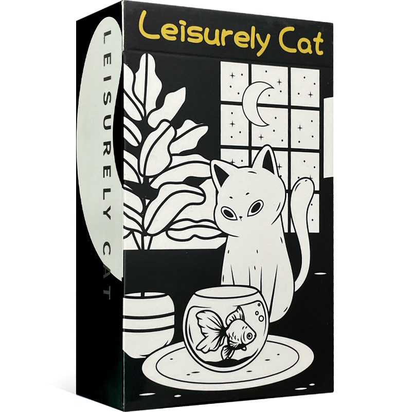 Leisurely-Cat-Tarot-Black-and-White-Edition-1