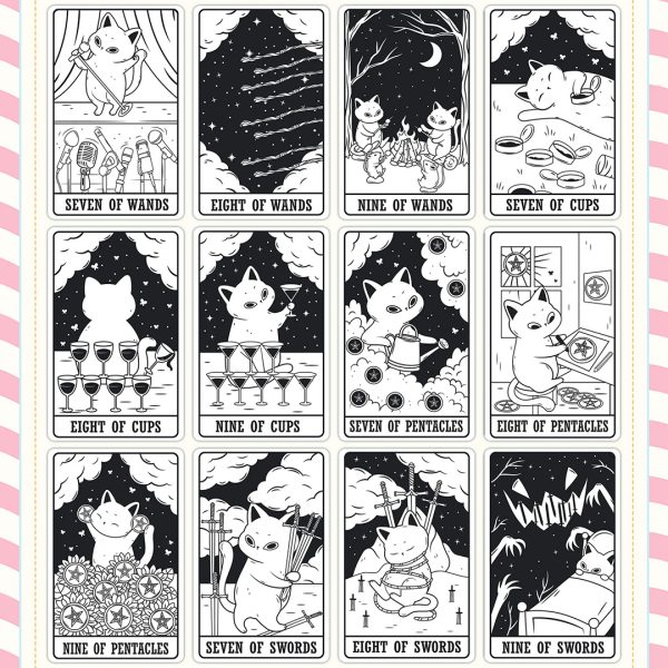 Leisurely-Cat-Tarot-Black-and-White-Edition-3