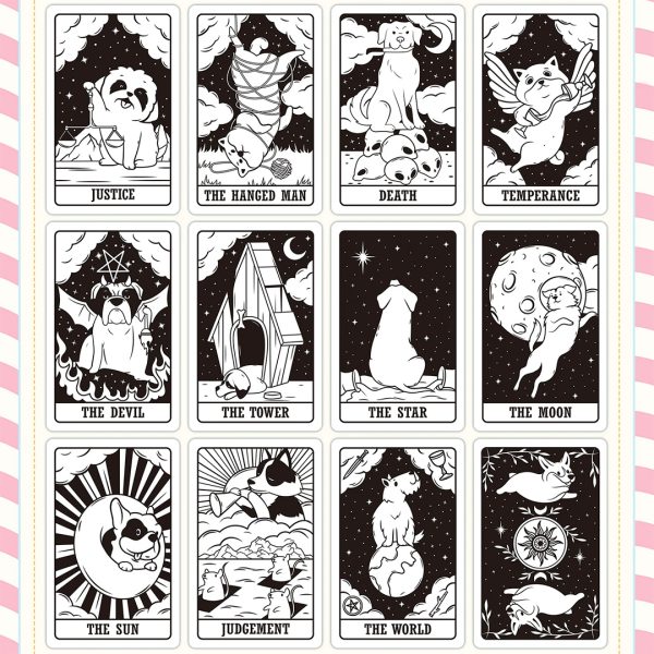 Leisurely-Dog-Tarot-Black-and-White-Edition-2