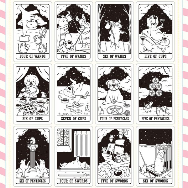 Leisurely-Dog-Tarot-Black-and-White-Edition-3